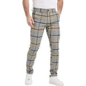 Men’s Plaid Skinny Fit Pants – Size 30W x 32L – NWT